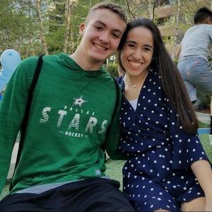 Navy and White Romper